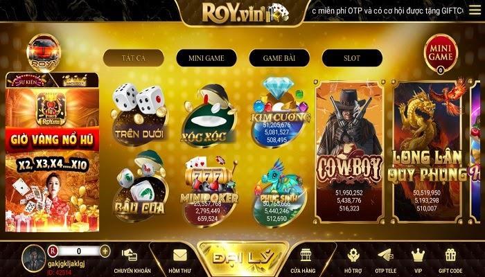 Game đình đám tại Roy Vin